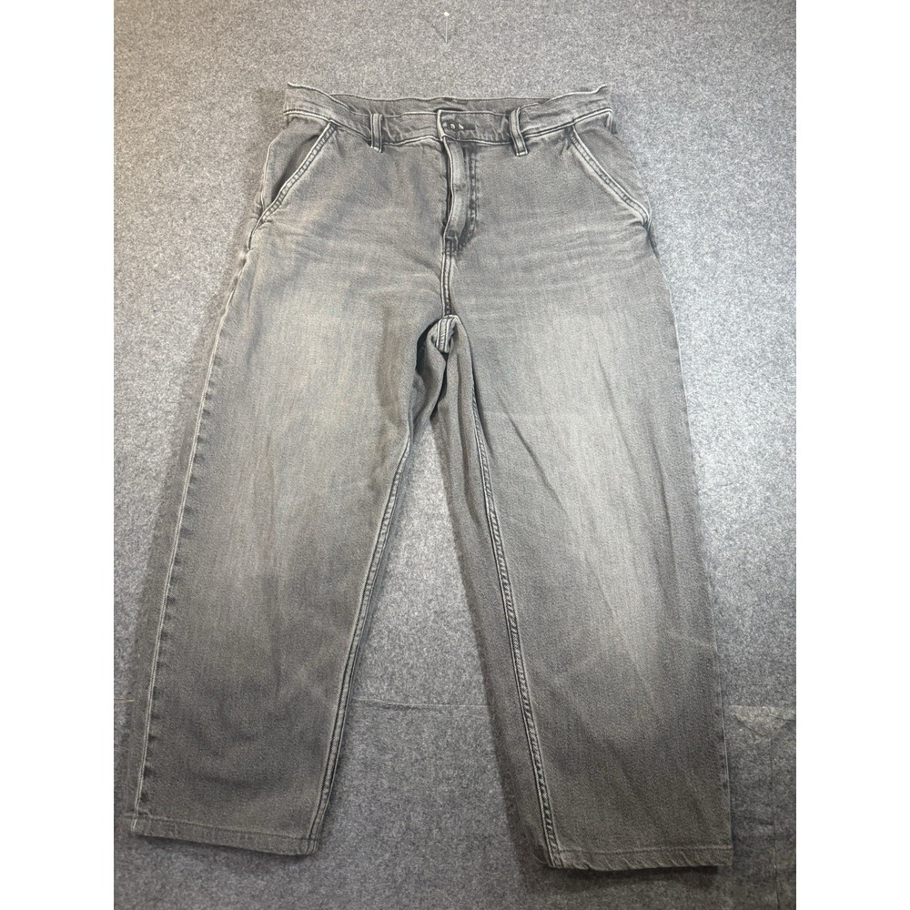 Uniqlo Jeans Size 04 Gray Wide Leg Denim‎ Pants
